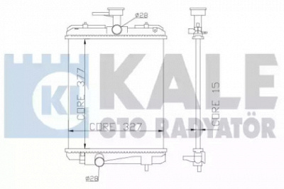 KALE OTO RADYATOR 364400 -  Радиатор, охлаждение двигателя